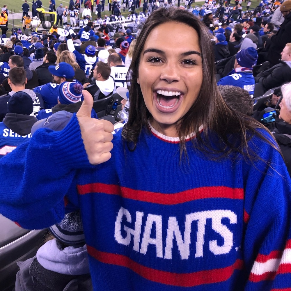 1990s Vintage New York Giants Barrel Sweater - XL